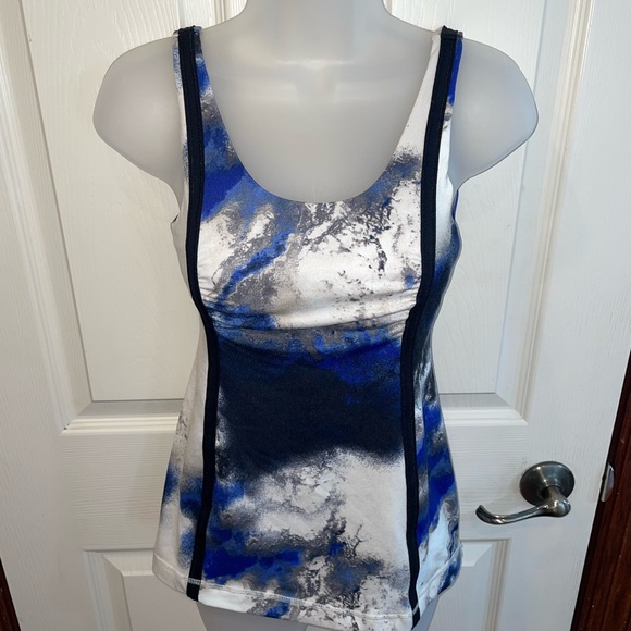 LULULEMON Wholehearted Women's Tank Top Milky Way Galaxy Blue Size 4 - Picture 3 of 4